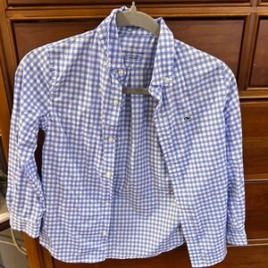 2 VV shirts!! Blue  and White Gingham Button-Up Shirt